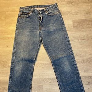 Vintage Levi’s 501
Waist:35
Length:36